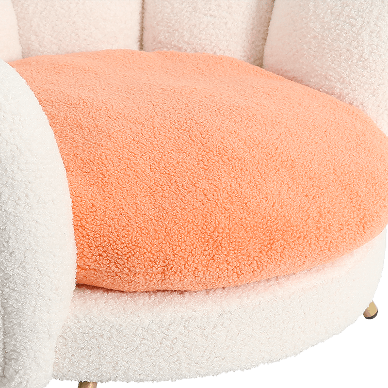 White lamb flowered sofa LT-U6036