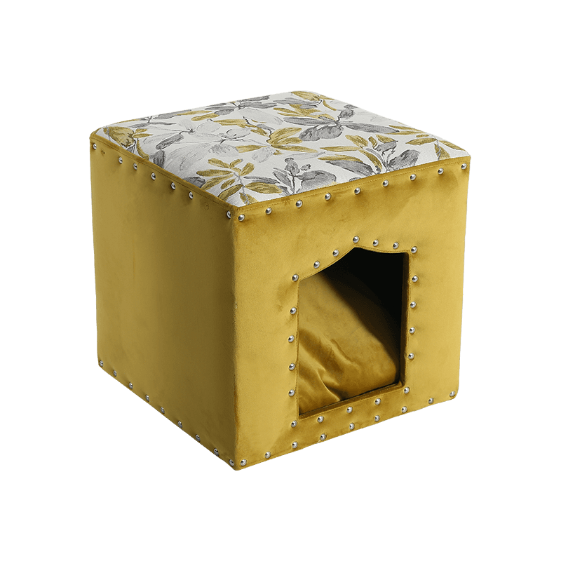 Yellow Cat Cave Soft Pet House